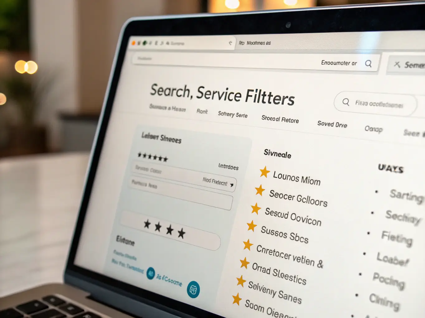 A screenshot of a searchable online directory with filters for location, specialization, and ratings, showcasing the Police Station Rep Directory.