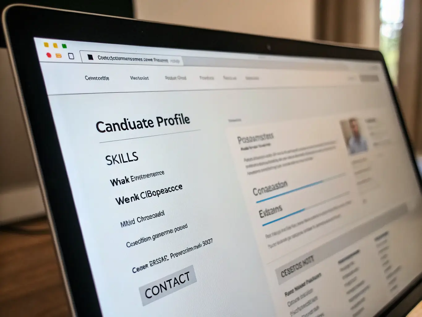 A close-up shot of a profile page within the directory, showcasing detailed information about a representative's qualifications, experience, and contact details.